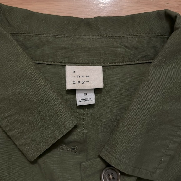 A New Day Jacket | Military Cargo Jacket | 💯 cotton | Army Green | size M - Picture 3 of 5